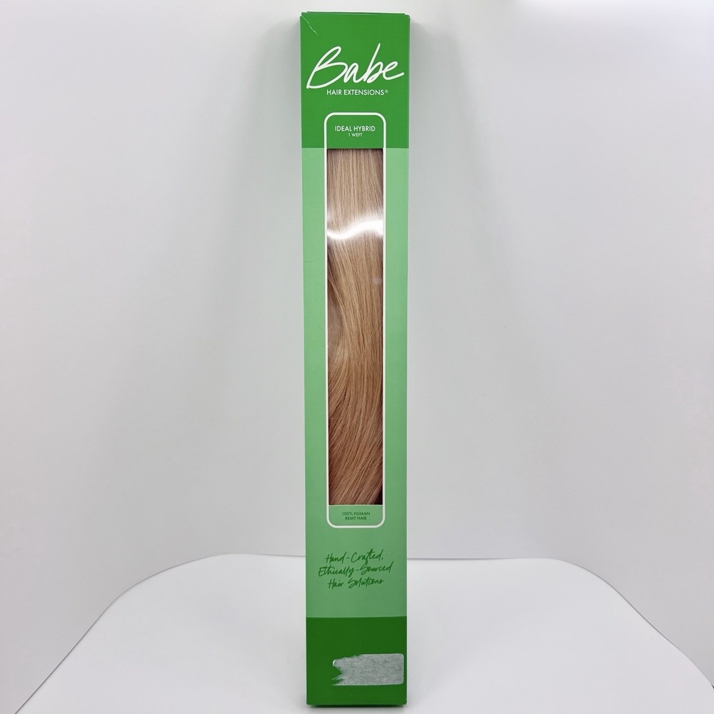 Babe Hybrid Weft  100% Remy Hair Extensions Cindy #24 22.5 Warm Medium Blonde